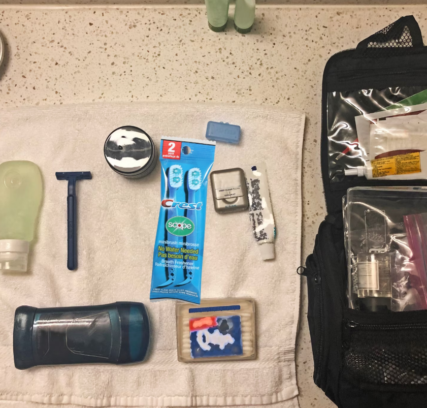 Traveler packing Crest Scope Mini Brush for a trip